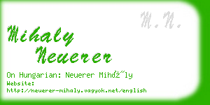 mihaly neuerer business card
